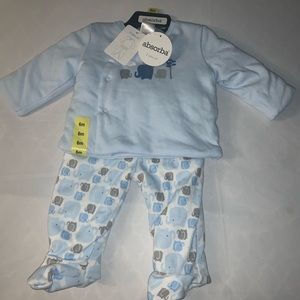 Absorba Baby Boy Long Sleeve Blue Elephant